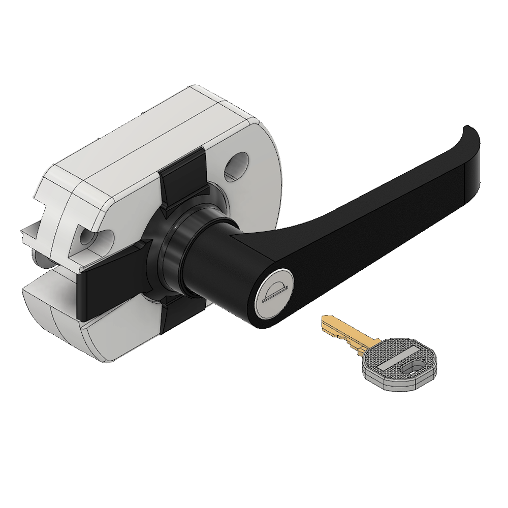 MODULAR SOLUTIONS PROFILE 30 SERIESLOCKING SLIDING AND SWINGING DOOR LATCH W/HARDWARE